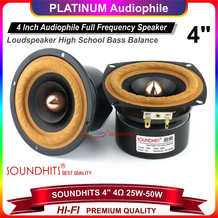 Speaker Full Range 4 Inch Premium Speaker Fullrange Import