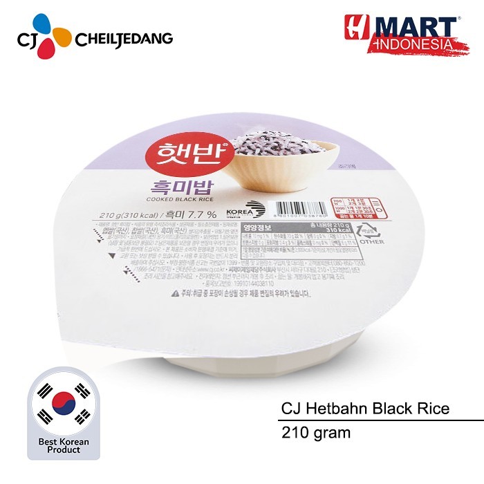

Cj Hetbahn Black Rice - Nasi Hitam Instan Korea 210G