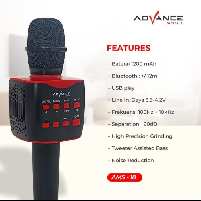MIC ADVANCE AMS-18 Bluetooth
