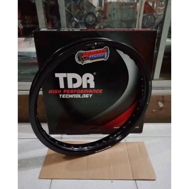 Velg Velk Peleg Rim TDR Racing Ukuran 140 - 160 - 185 - 215 - 17 Hitam