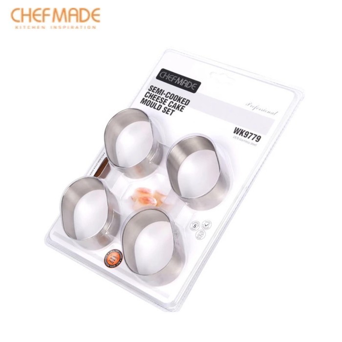 

READY STOCK ELTAMART CHEFMADE CETAKAN CHEESE CAKE OVAL RING MOUSSE MINI WK9779