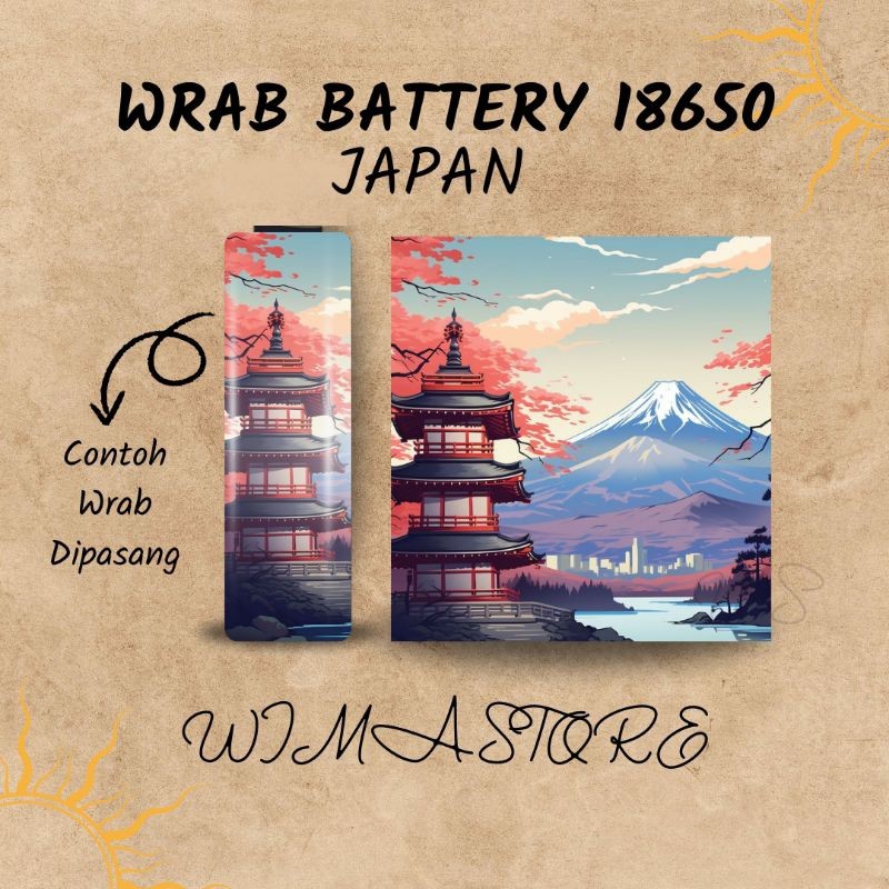 

Terlaris Stiker Wrap Baterai 18650 Jepang Untuk Melindungi Garskin Custom Case Laminasi Tebal COD