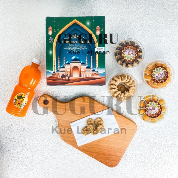 

New! PAKET Kue Kering Special Lebaran MURAH Pasti ENAK Edisi Kue Isi 6 pcs - 1 Sirup 4 Kue Idul Fitri