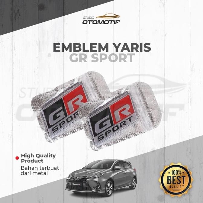 LOGO EMBLEM MOBIL GR SPORT STAINLESS METAL EMBLEM GR SPORT TOYOTA