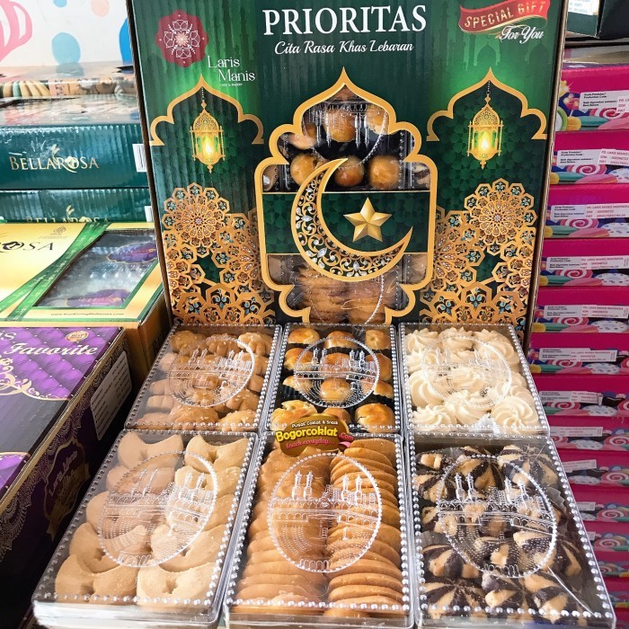 

New! PAKET LEBARAN LARIS MANIS PRIORITAS COOKIES Idul Fitri