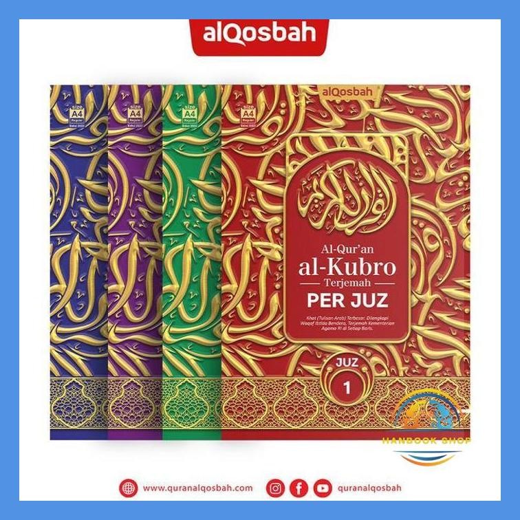 ALQURAN AL-KUBRO PER JUZ TERJEMAH TAJWID WAQAF IBTIDA UK A4 BESAR