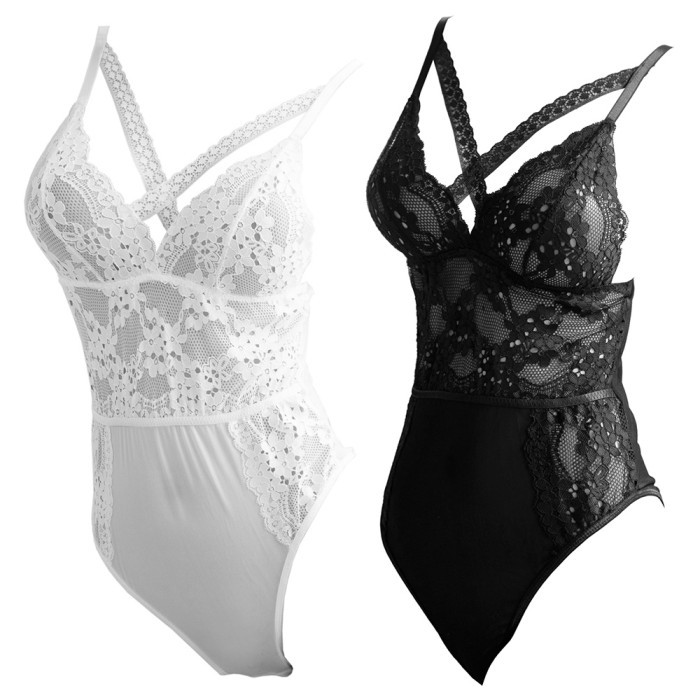 L1231 Lingerie Baju Tidur Haram Teddy Bikini Transparan Sexy Seksi