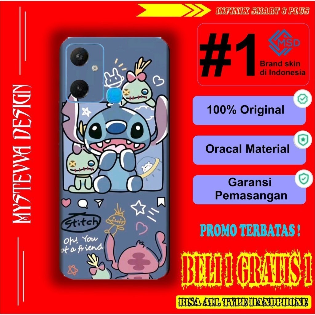 

Terlaris Infinix Smart 6 Garskin Stiker Custom Case Laminasi Tebal COD