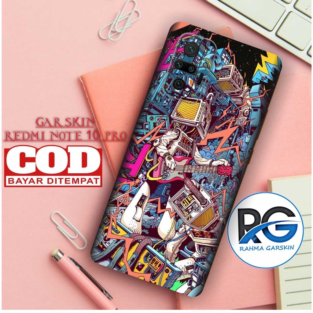 

Terlaris Redmi Note 10 Pro Garskin Stiker Custom Case Laminasi Tebal COD