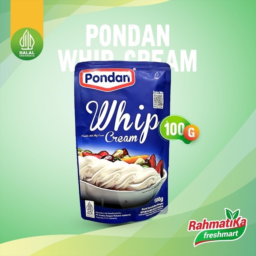 

Pondan Whip Cream 100 gram