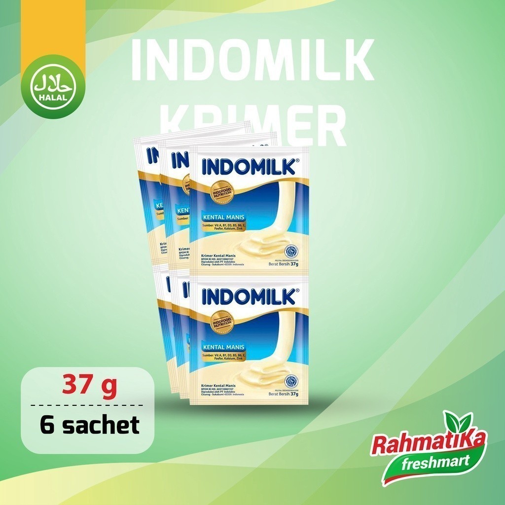 

Indomilk Kental Manis Putih (37 gr x 6 sachet)