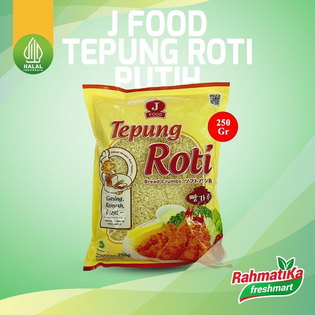 

J Food Tepung Roti White 250 gr