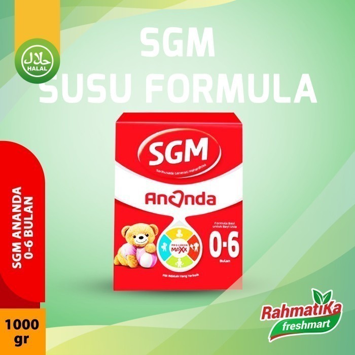 

SGM Ananda Susu Formula 0-6 Bln 1000g