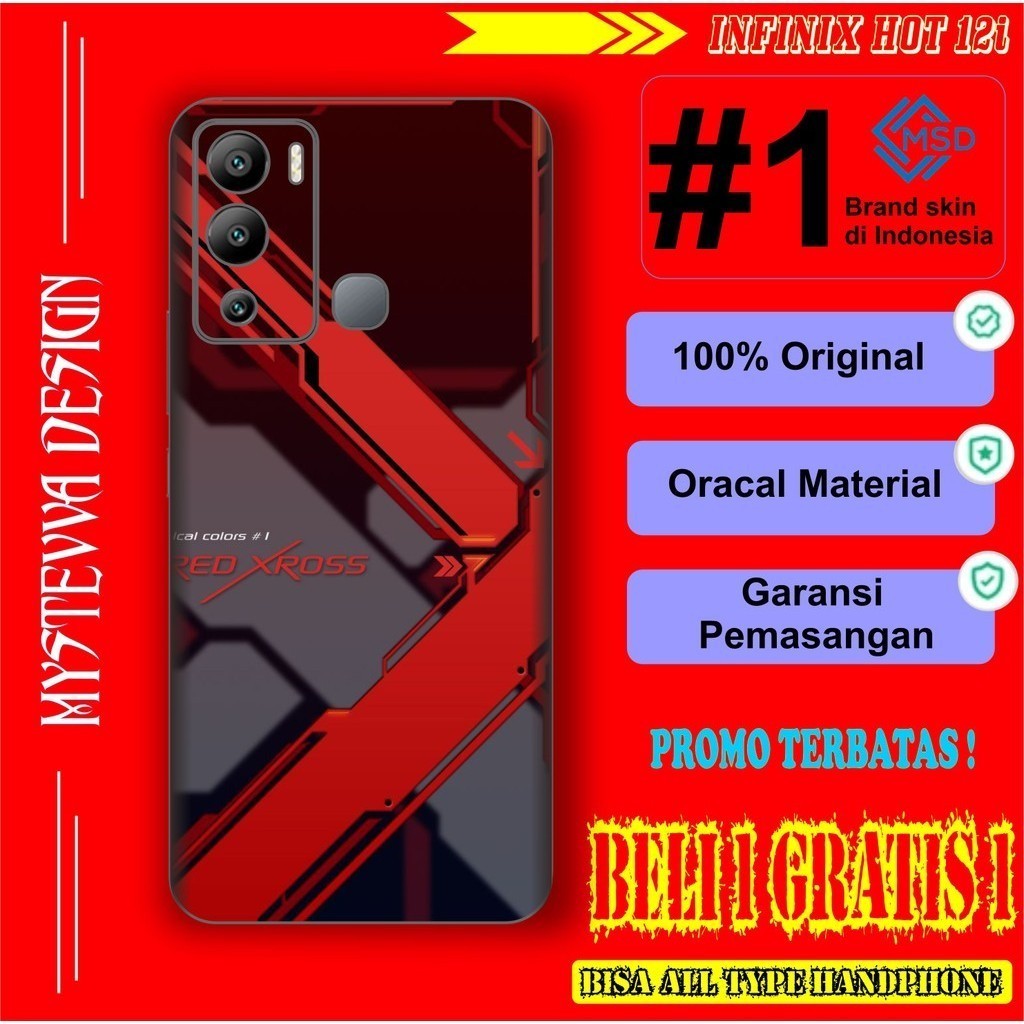 

Terlaris Infinix Hot 30 Garskin Stiker Custom Case Laminasi Tebal COD