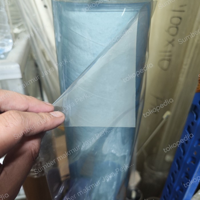 TERLARIS PLASTIK TAPLAK MEJA ( ALAS MEJA PVC TRANSPARAN ) 0,5MM COSTUM