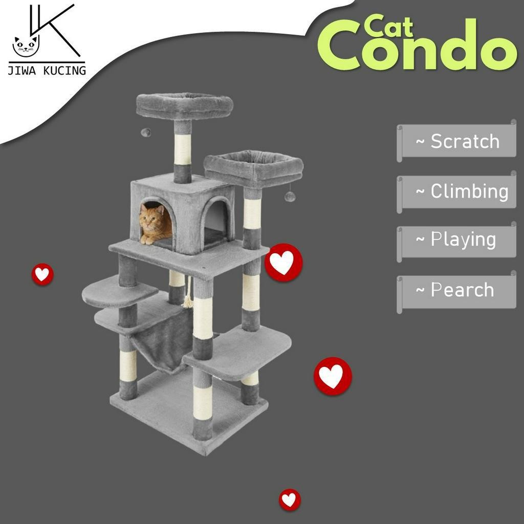 CAT TREE - CAT SCRTACHER - KANDANG KUCING BSH - PANJATAN KUCING BENGAL - RUMAH KUCING PERSIA -