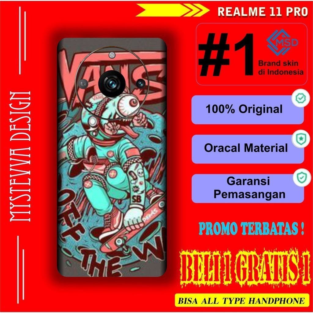 

Terlaris Realme 11 Pro Garskin Stiker Custom Case Laminasi Tebal COD
