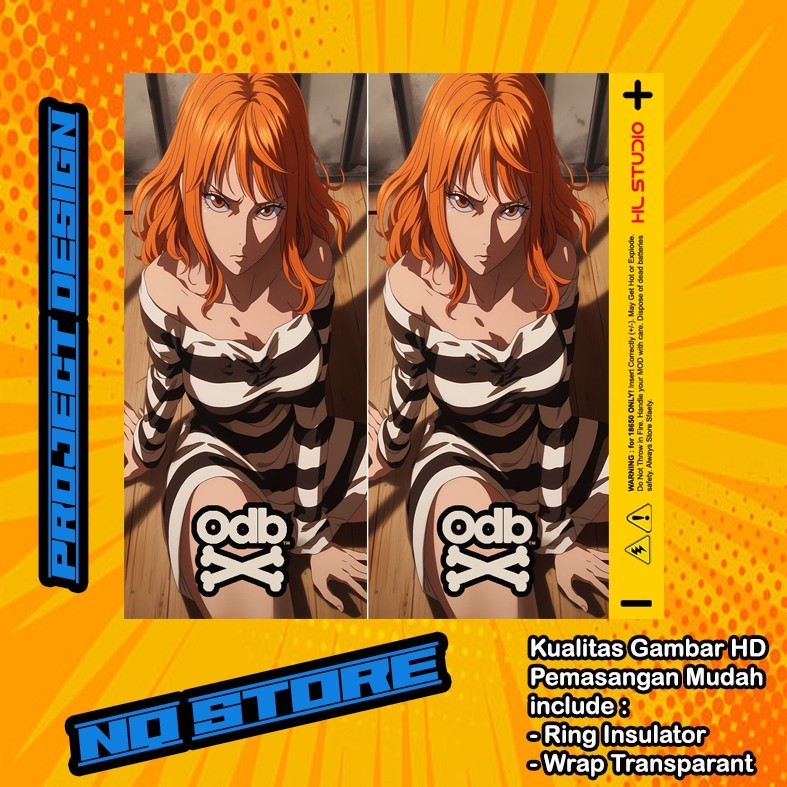 

Terlaris Stiker Warp Pelindung Battery 18650 Anime Exclusive Garskin Custom Case Laminasi Tebal COD