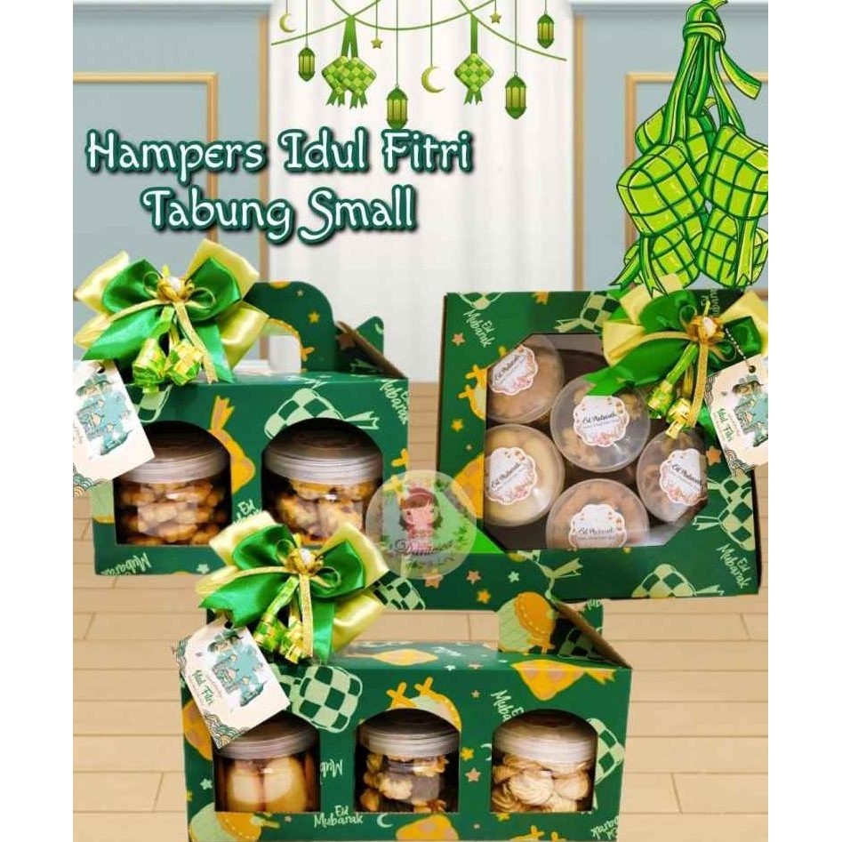 

Hampers parsel kue lebaran lebaran isi 6 tabung kue kering nastar keju , sagu keju, semprit , lidah keju