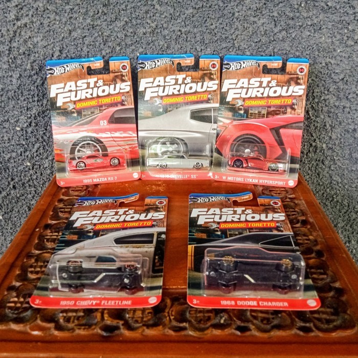 HOT WHEELS FAST & FURIOUS DOMINIC TORETTO SERIES SET