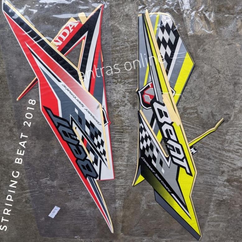 BEST SELLER Striping Beat FI ESP 2018 - Stiker Lis Motor Standar