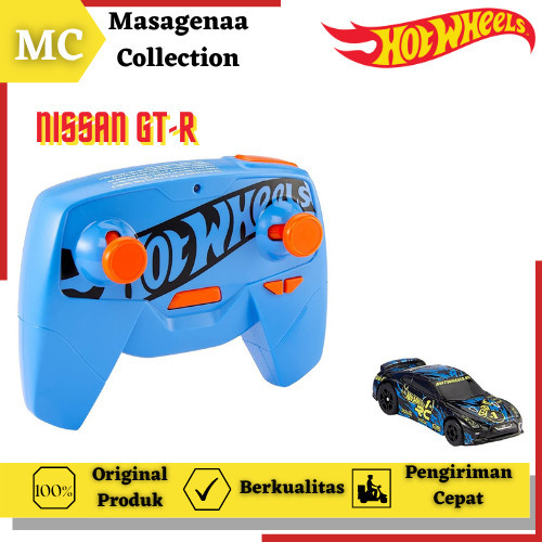 MAINAN MOBIL HOT WHEELS REMOTE CONTROL KONTROL RC NISSAN GTR ORIGINAL