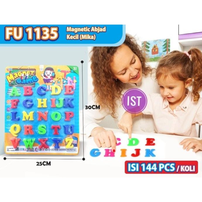 Mainan Anak Magnetic Game Huruf Abjad Kecil Edukasi Belajar FU1135 the best