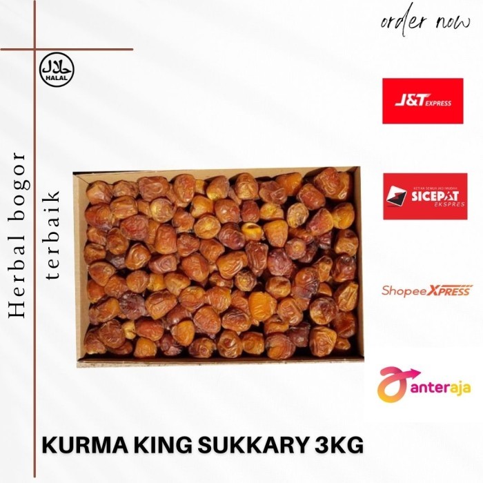 

Grosir Kurma Sukari 1Dus(3Kg) // Kurma Sukkari Rutob Alqassim Madinah