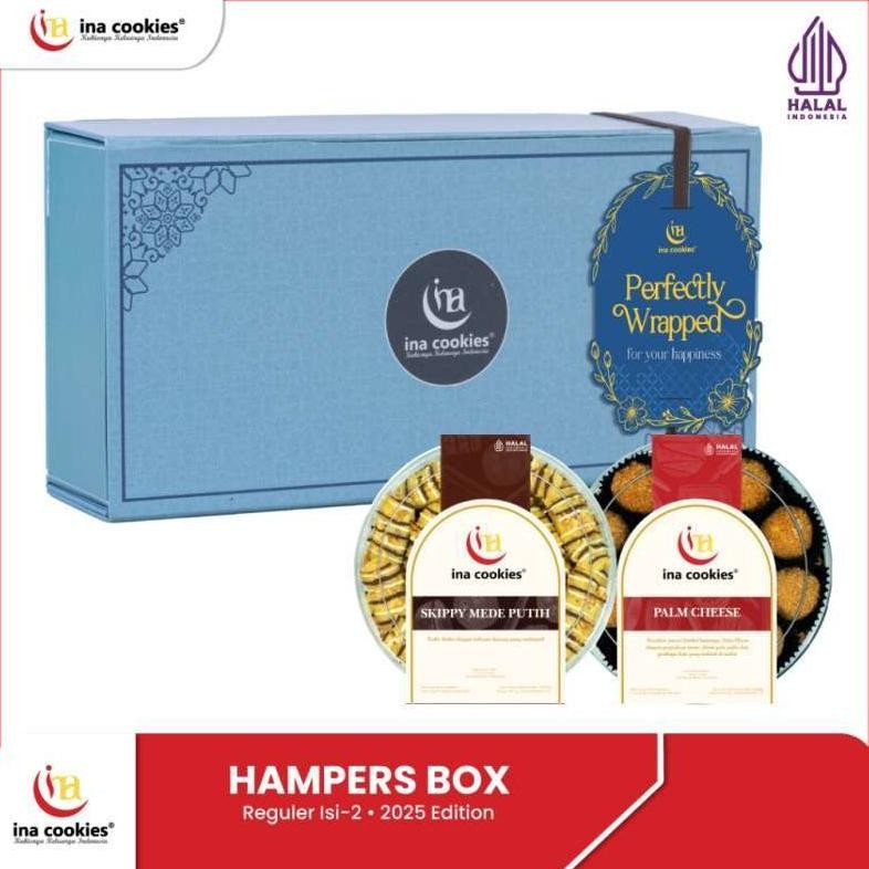 

Hampers Lebaran 2025 Isi 2 Toples Reguler Kue Kering Premium Ina Cookies