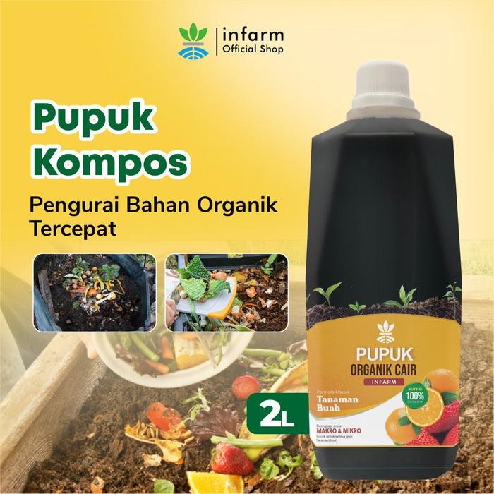 Pupuk Kompos Pupuk Organik Cair Tanaman Buah / Bunga 2L POC Kompos