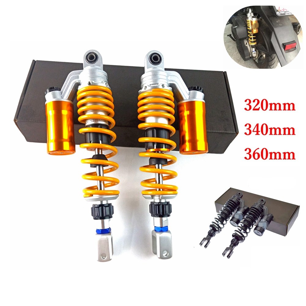 BEAST Universal Motorcycle Rear Shock Absorber 320mm-360mm Rebound Adjustable For Honda Yamaha Scoot