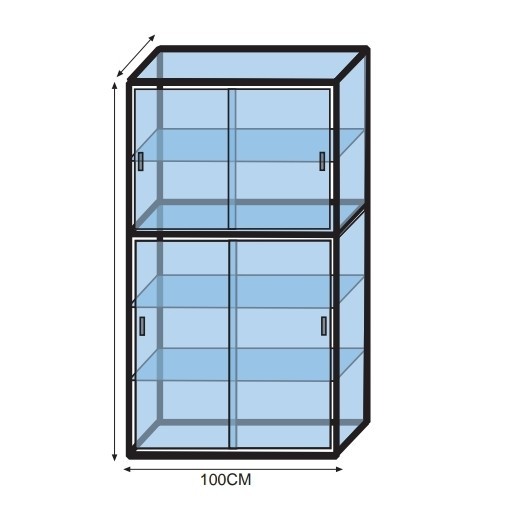 ETALASE CUTOME TINGGI 2M