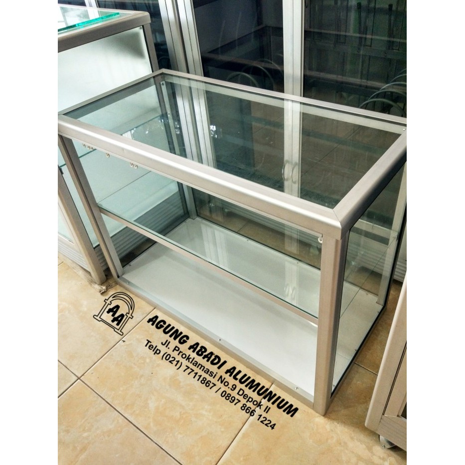 ETALASE KACA MAKANAN 80CM