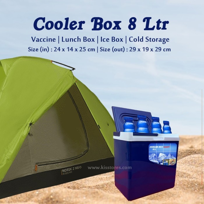 COOLER BOX GIANT 8 LITER + THERMOMETER DIGITAL/ COOLER BOX VAKSIN