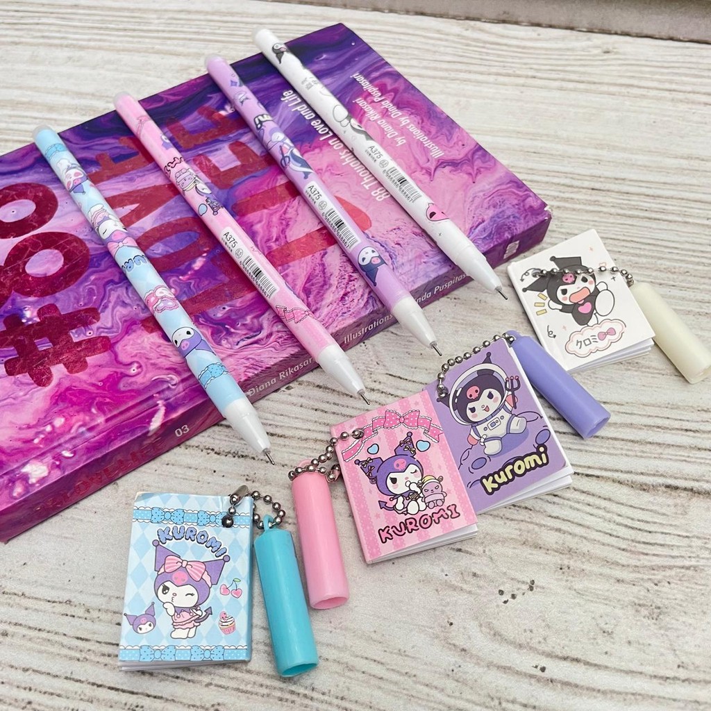 

Promo Pulpen Gel Gantungan Buku Kuromi Pg 1439 0.5 Mm - Bolpoint Karet Unik Aesthetic Korea Viral 1