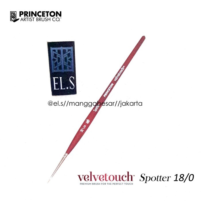 

Princeton Velvetouch Brush Spotter 18/0 ( Kuas Lukis ) Best Seller