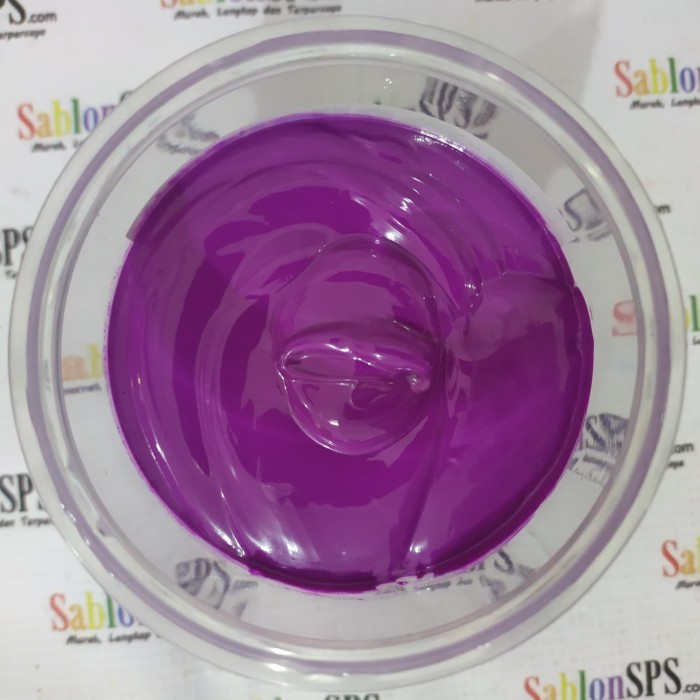 

Tinta Sablon Distro Plastisol Flo Violet 500Gr Best Quality