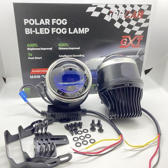TERMURAH - Foglamp Biled 3inch IPHCAR M619 BlueLens