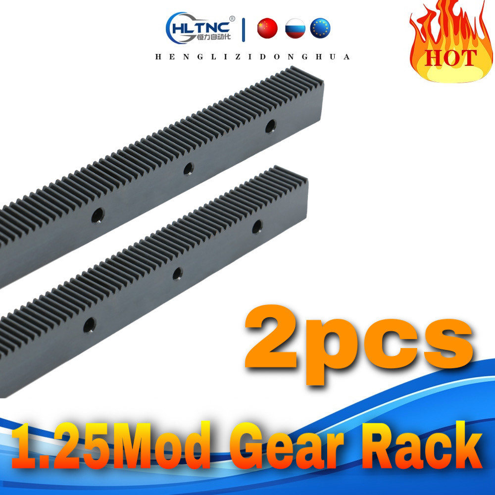 LAKO 2pcs 1.25Mod 22*25  Gear rack Precision cnc rack straight teeth (helical teeth)  Toothed rack c