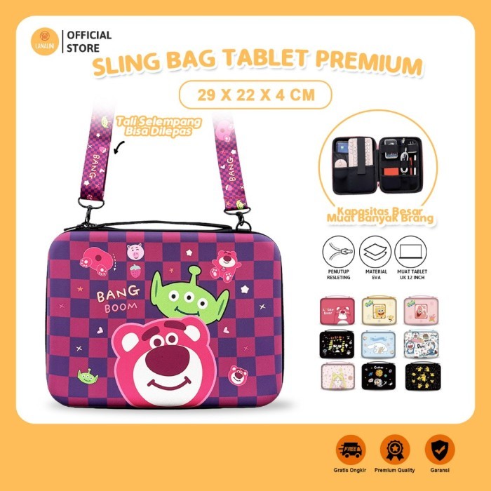 TERLARIS TERLARIS SLEEVE TAS SELEMPANG TABLET POUCH SLING BAG SAMSUNG TAB S6 S7 S8 S9 FE PLUS ULTRA