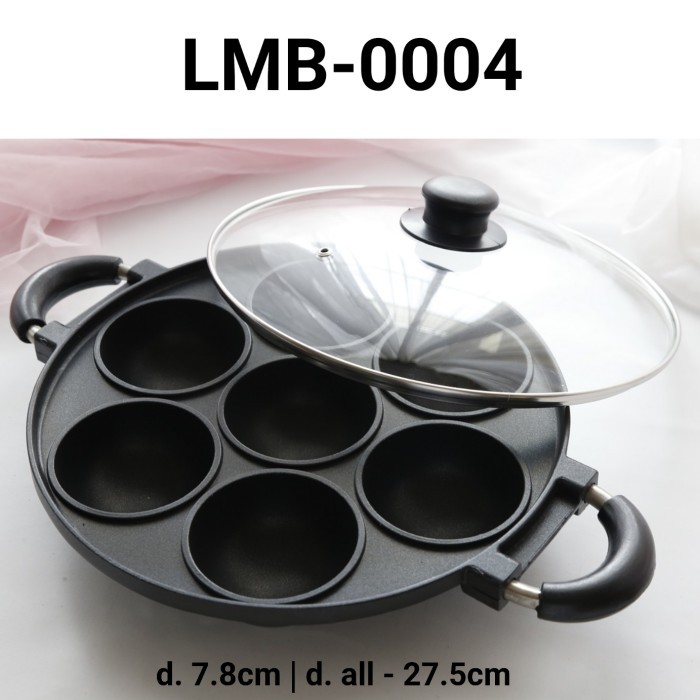 LBM-0004 Cetakan loyang happy call wajan teflon kue serabi cara bikang