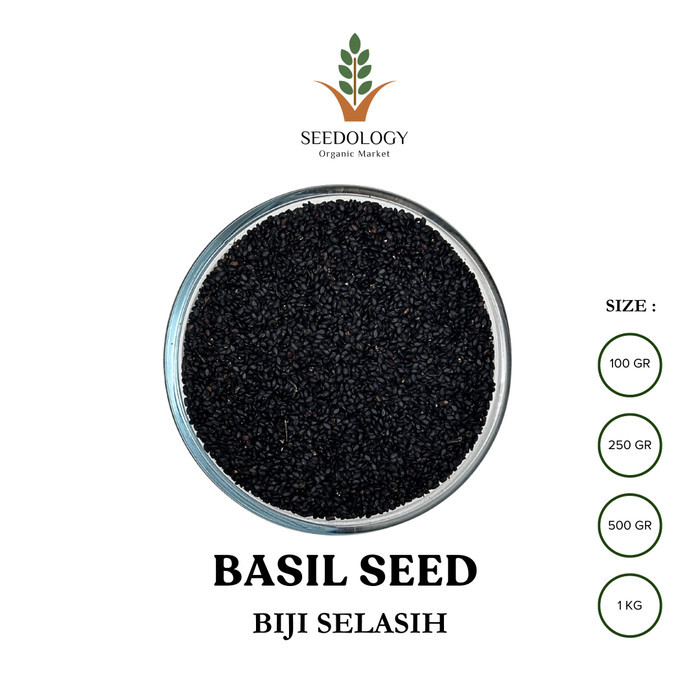 

MURAH Organic Basil Seed 1Kg - Biji Selasih