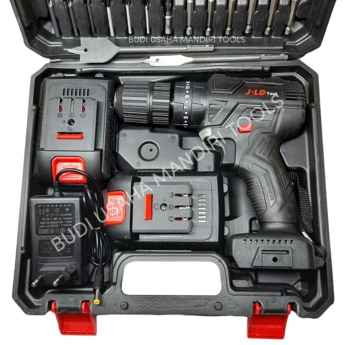 Cordless Drill 48V Assecories Koper Set - Bor Baterai 48V Set - Jld
