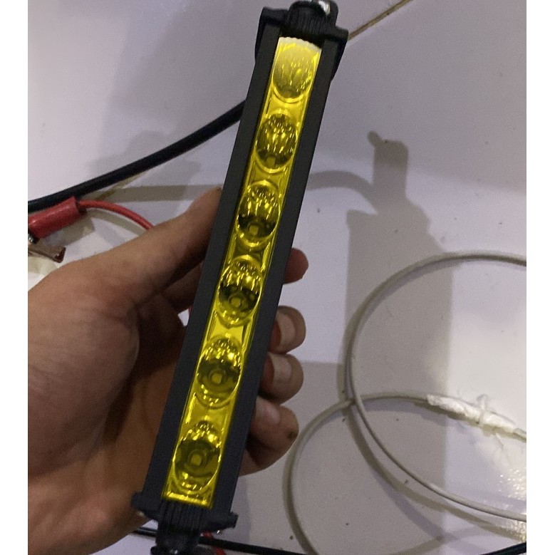 TERBARU LED OFFROAD SLIM KABUT KUNING 9 CM BUMPER FOG LAMP ROOF RACK JIMNY JIP