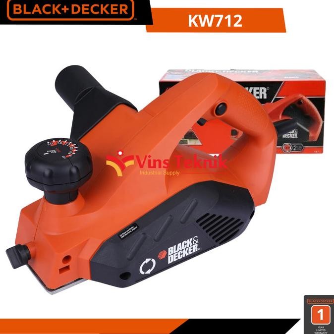 Mesin Serut Kayu Ketam Planer Kw712 Black+Decker Kw 712
