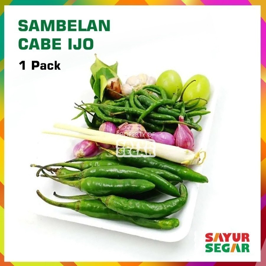 

Paket Sayur Sambelan Cabai Ijo [1 Pack] - Ready to Cook