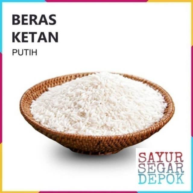 

Beras ketan putih 1 ilter / sayur segar depok