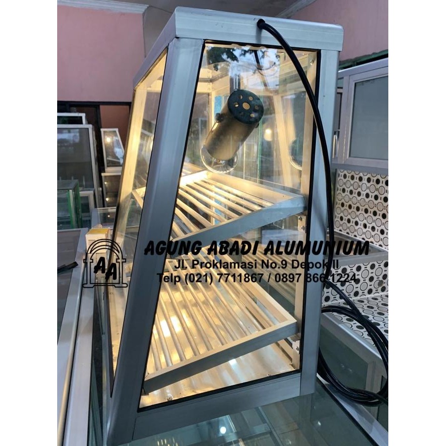 Promo Etalase Ayam Fried Chicken 2 Rak 1 Lampu