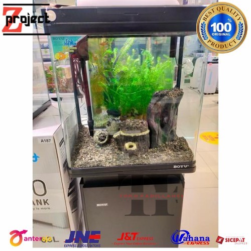 BOYU Set Akuarium dan kabinet 31 Liter MS420m set Aquarium Boyu 31 Lt