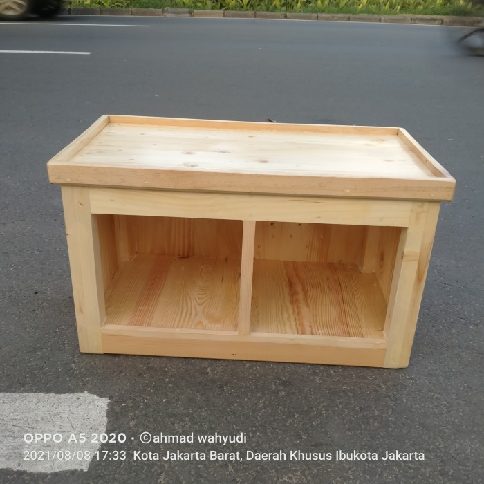 meja aquarium mini kayu jati belanda